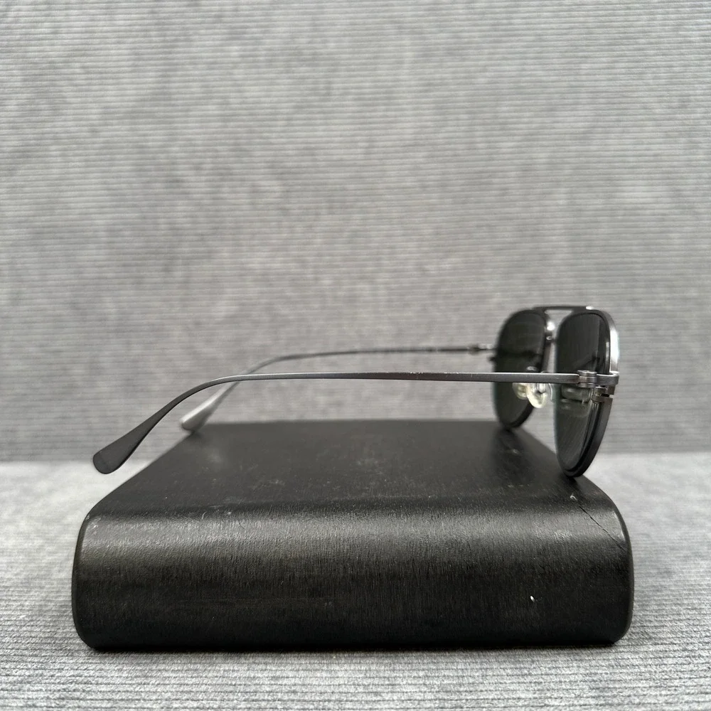 Maui Jim Shallows MJ543-27A Matte Black Titanium Blue Polarized Y2K Sunglasses
